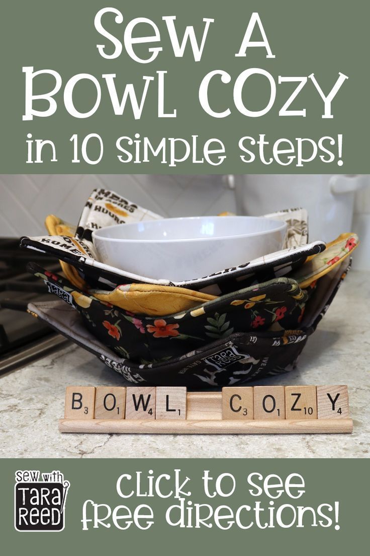 FREE BOWL COZY PATTERN in 10 simple steps! - FREE BOWL COZY PATTERN in 10 simple steps! -   19 fabric crafts diy easy ideas