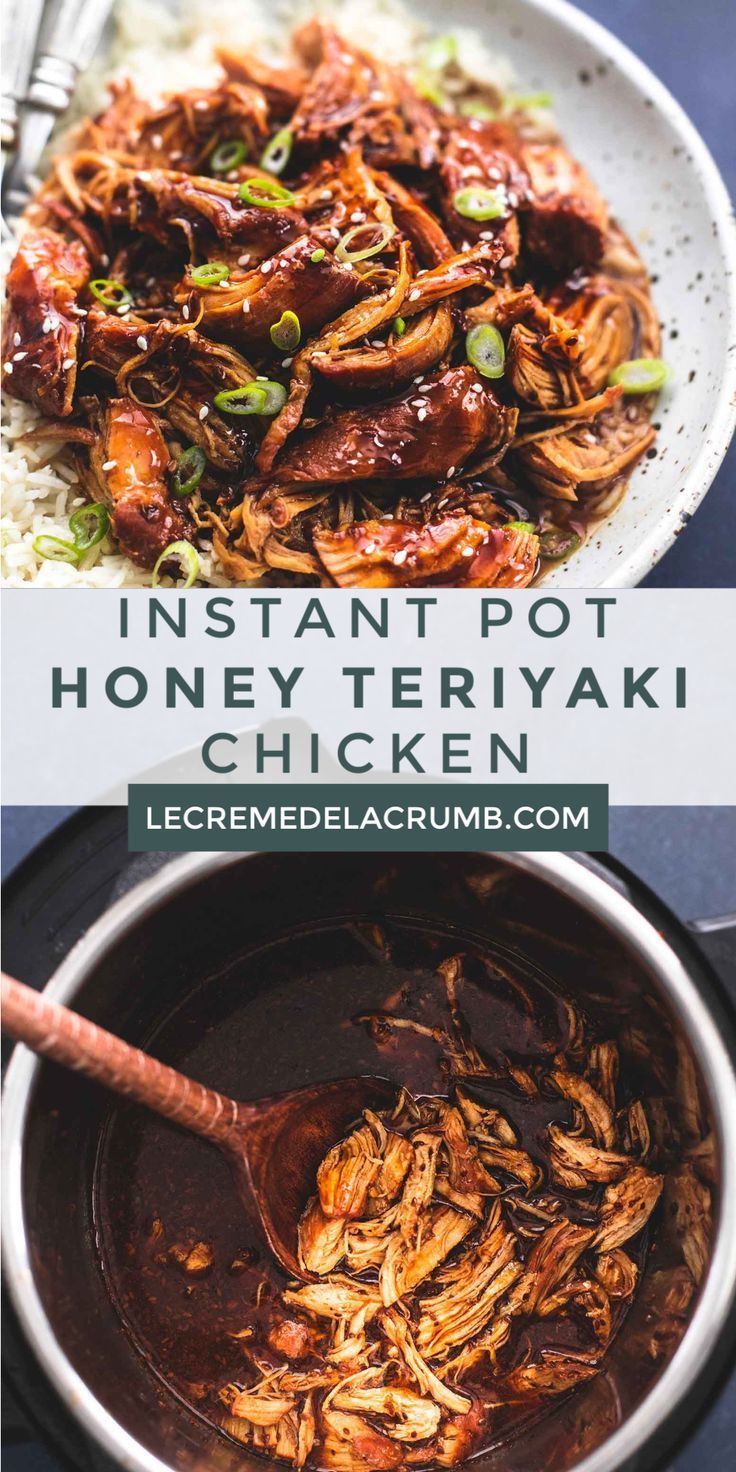 Instant Pot Honey Teriyaki Chicken | Creme De La Crumb - Instant Pot Honey Teriyaki Chicken | Creme De La Crumb -   19 healthy instant pot recipes chicken thighs ideas
