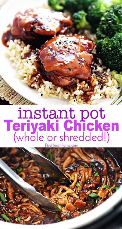 Instant Pot Teriyaki Chicken ~ SO Delicious! • FIVEheartHOME - Instant Pot Teriyaki Chicken ~ SO Delicious! • FIVEheartHOME -   19 healthy instant pot recipes chicken thighs ideas