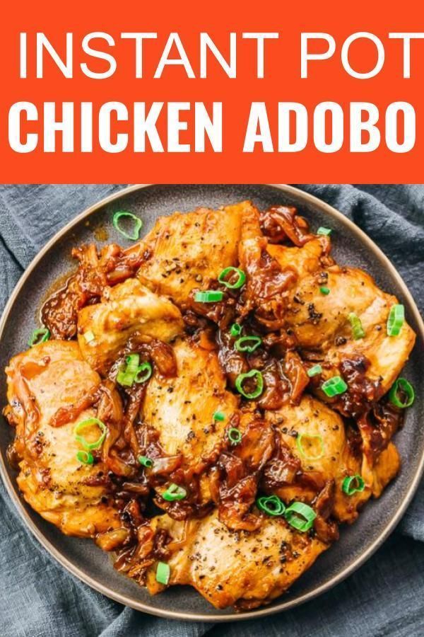 Instant Pot Chicken Adobo - Savory Tooth - Instant Pot Chicken Adobo - Savory Tooth -   19 healthy instant pot recipes chicken thighs ideas