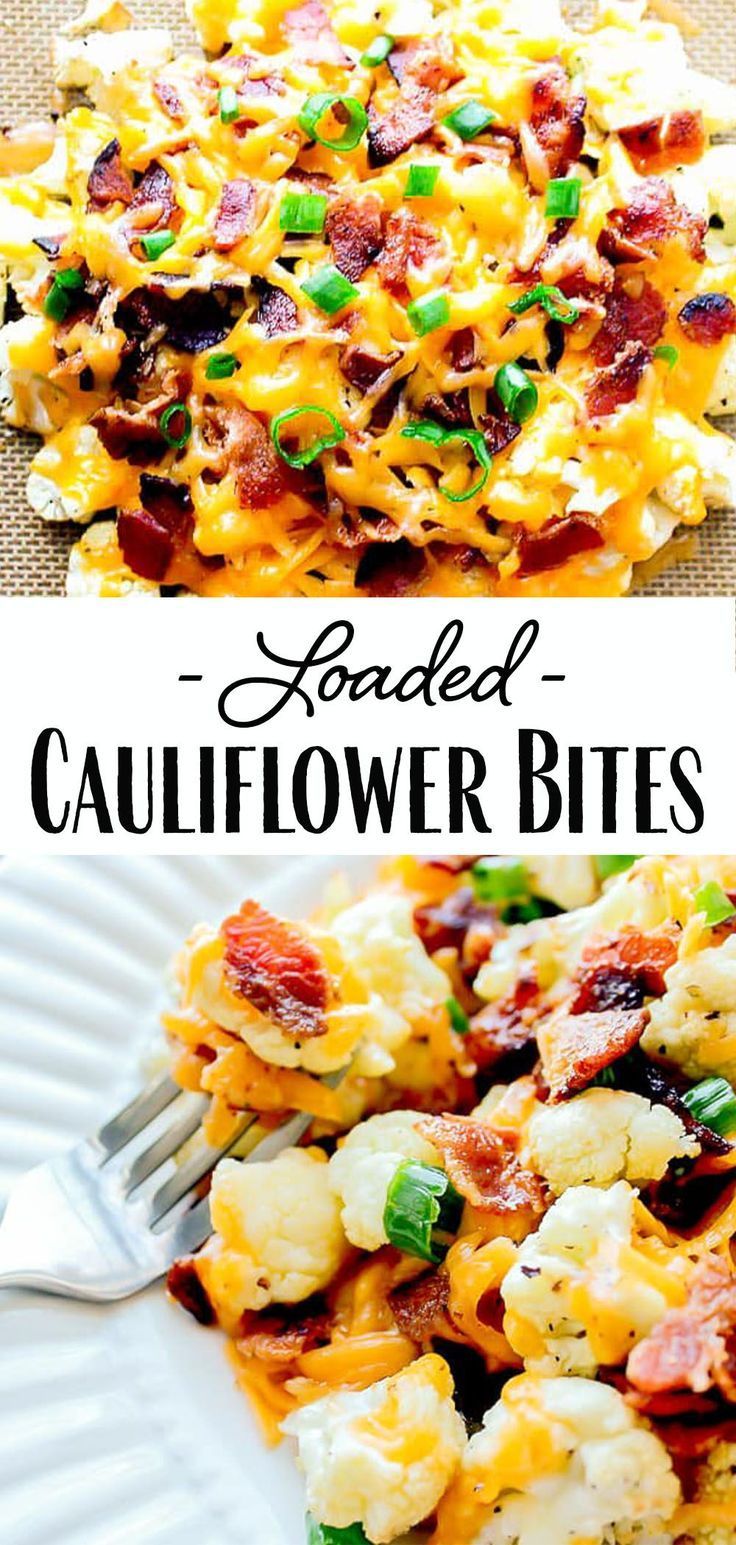 Loaded Cauliflower Bites - Loaded Cauliflower Bites -   19 healthy thanksgiving sides low carb ideas