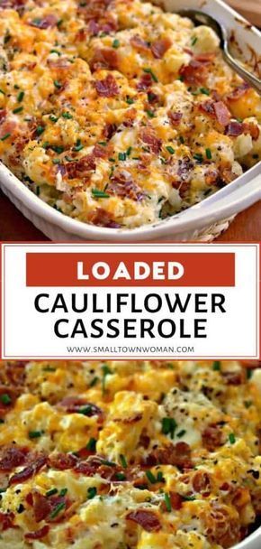 Loaded Cauliflower Casserole - Loaded Cauliflower Casserole -   19 thanksgiving recipes side dishes healthy ideas