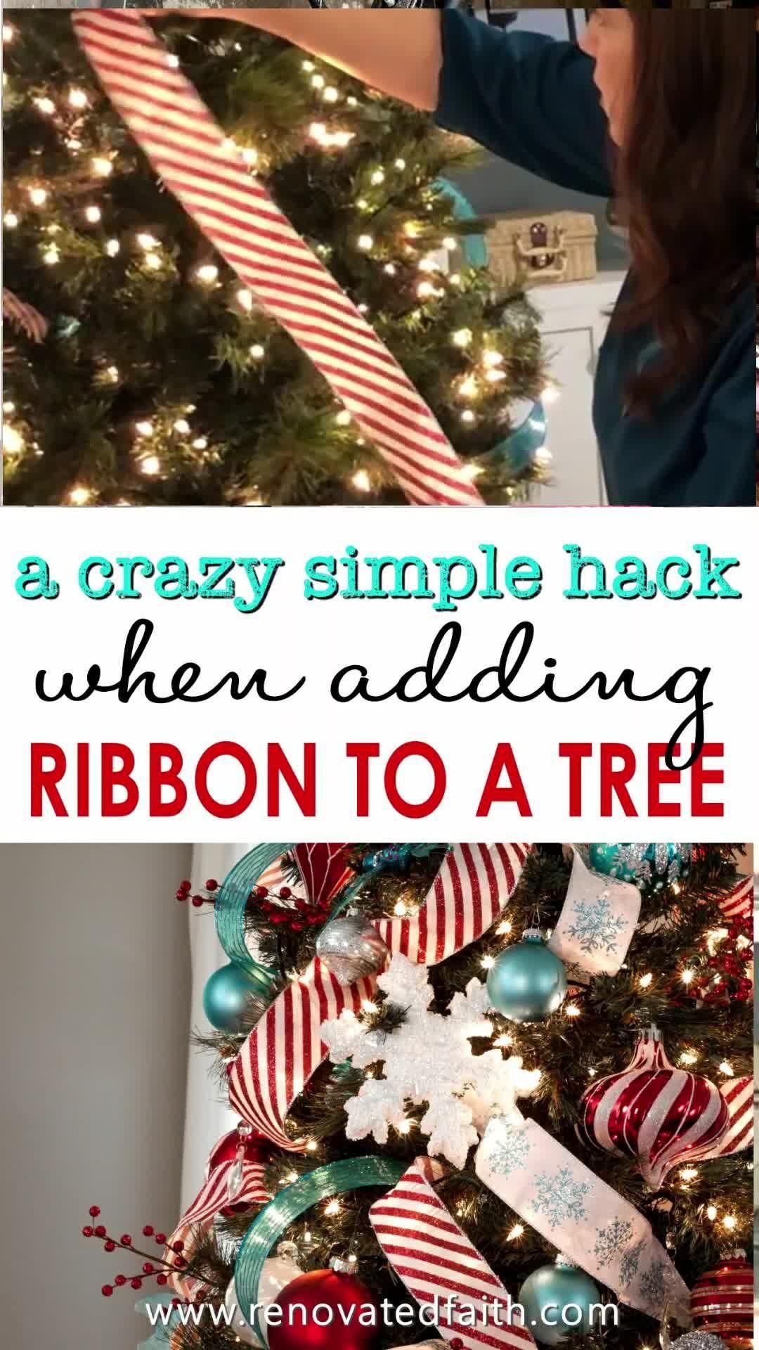 How to Add Ribbon to a Christmas Tree (& Christmas Tree Ribbon Topper) - How to Add Ribbon to a Christmas Tree (& Christmas Tree Ribbon Topper) -   19 tree topper diy ideas