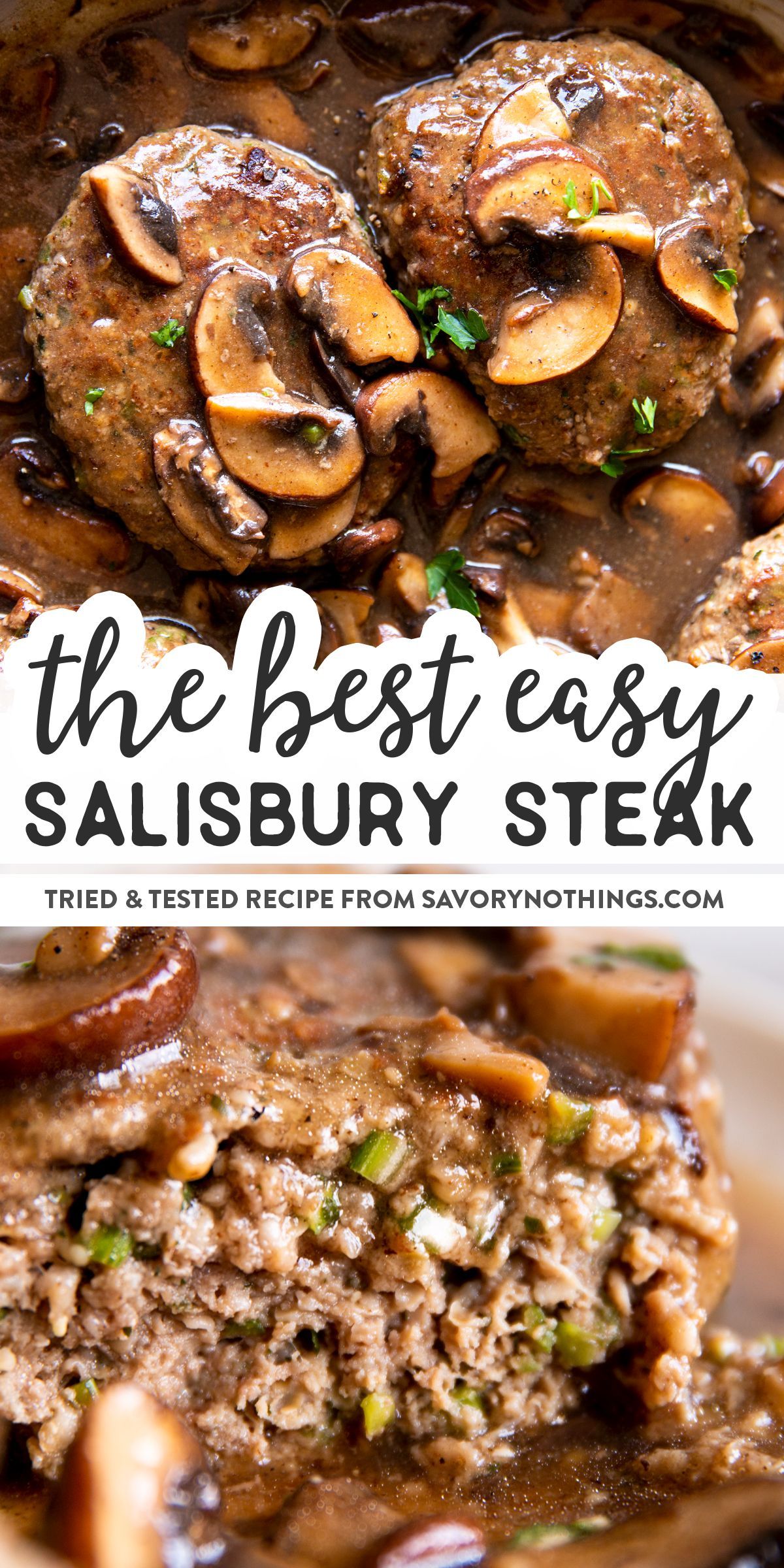 Easy Salisbury Steak - Easy Salisbury Steak -   20 dinner recipes for family main dishes ground beef ideas