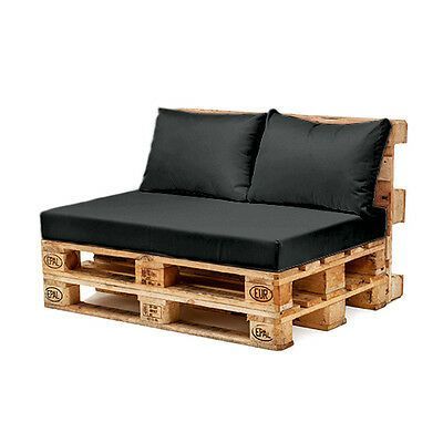 Black Back Cushion Only Waterproof for Euro Pallet Garden Furniture Outdoor Sofa 5056086320438 | eBay - Black Back Cushion Only Waterproof for Euro Pallet Garden Furniture Outdoor Sofa 5056086320438 | eBay -   20 diy Garden sofa ideas