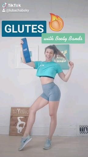 Booty Band GLUTES WORKOUT!! @lubachabsky - Booty Band GLUTES WORKOUT!! @lubachabsky -   21 fitness Mujer videos ideas