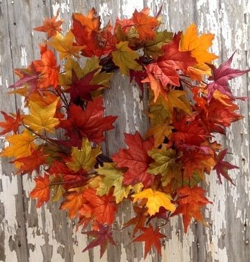 Fall maple leaf wreath - 20