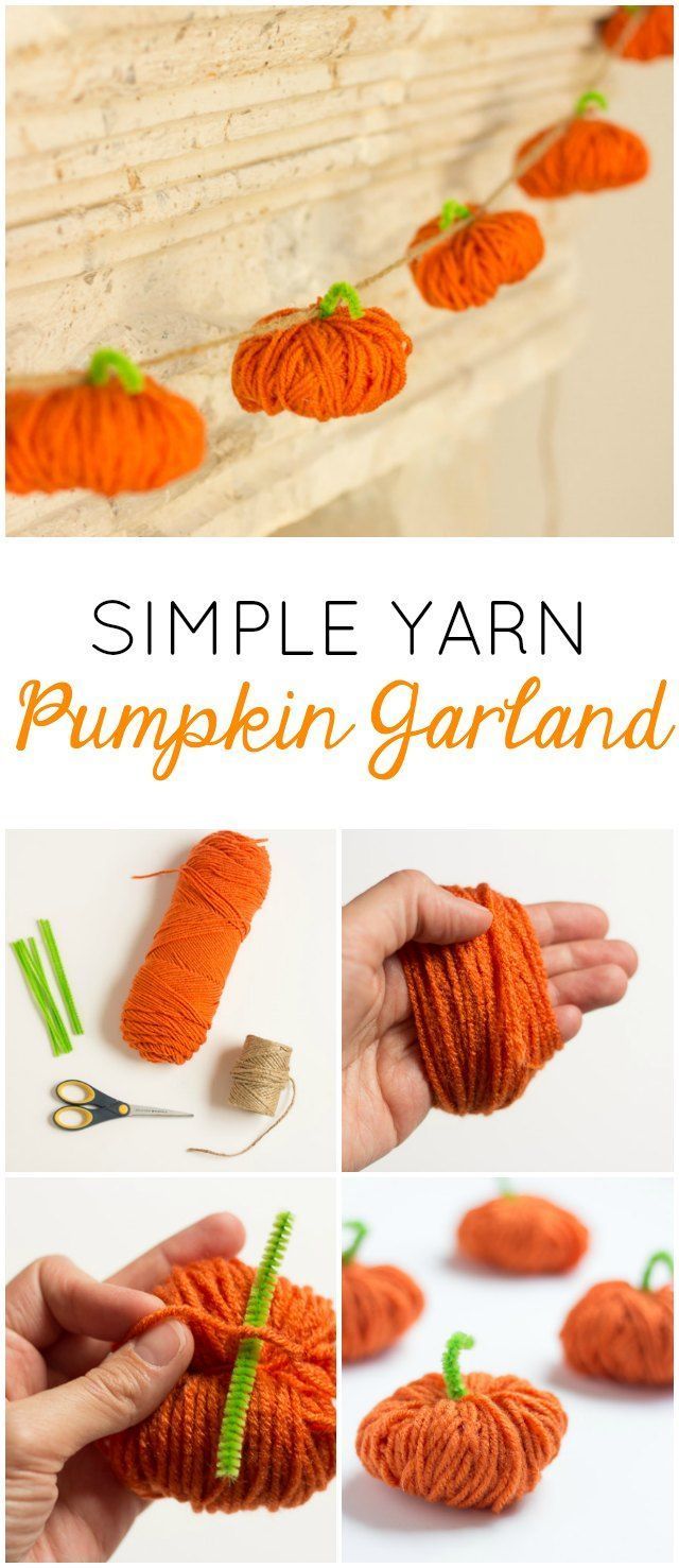How to Make Yarn Pumpkins - How to Make Yarn Pumpkins -   23 diy Projects fall ideas