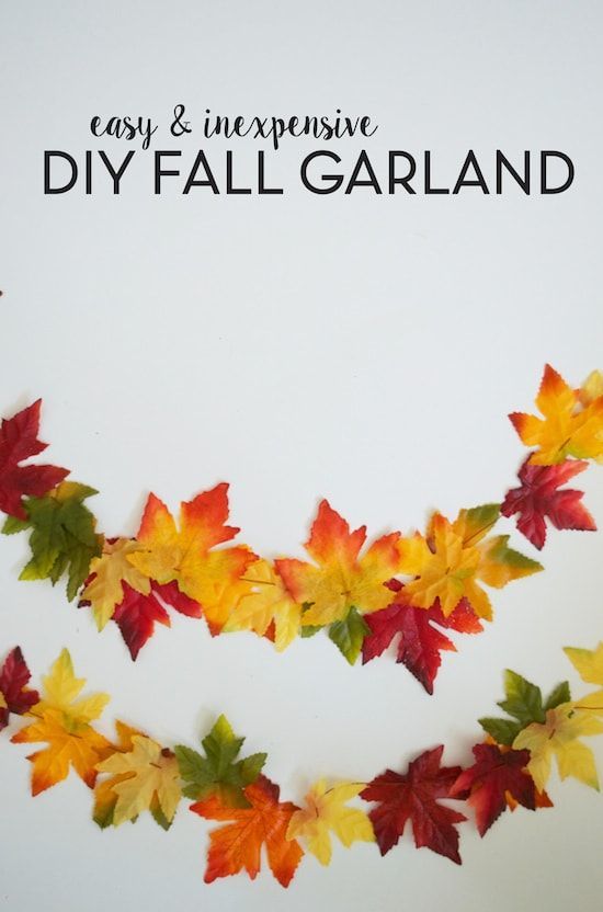 DIY Fall Leaf Garland - Sincerely, Sara D. | Home Decor & DIY Projects - DIY Fall Leaf Garland - Sincerely, Sara D. | Home Decor & DIY Projects -   23 diy Projects fall ideas