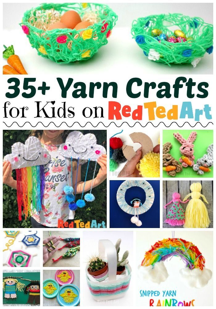 Easy Yarn Crafts for Kids - Red Ted Art - Make crafting with kids easy & fun - Easy Yarn Crafts for Kids - Red Ted Art - Make crafting with kids easy & fun -   23 fabric crafts for kids to make ideas