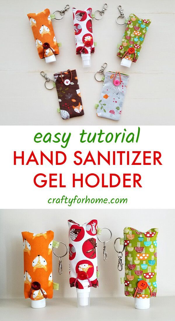 Easy Fabric Hand Sanitizer Holder - Easy Fabric Hand Sanitizer Holder -   23 fabric crafts for kids to make ideas