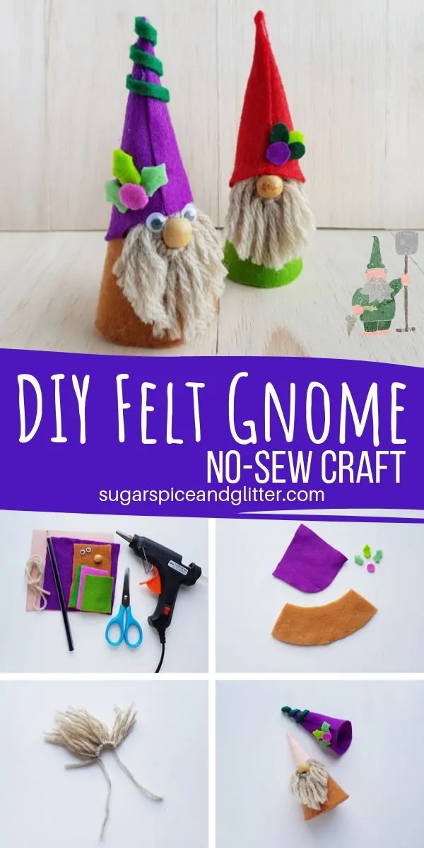 This Super Simple Gnome Craft adds some Magic to Your Bookshelf - This Super Simple Gnome Craft adds some Magic to Your Bookshelf -   23 fabric crafts for kids to make ideas