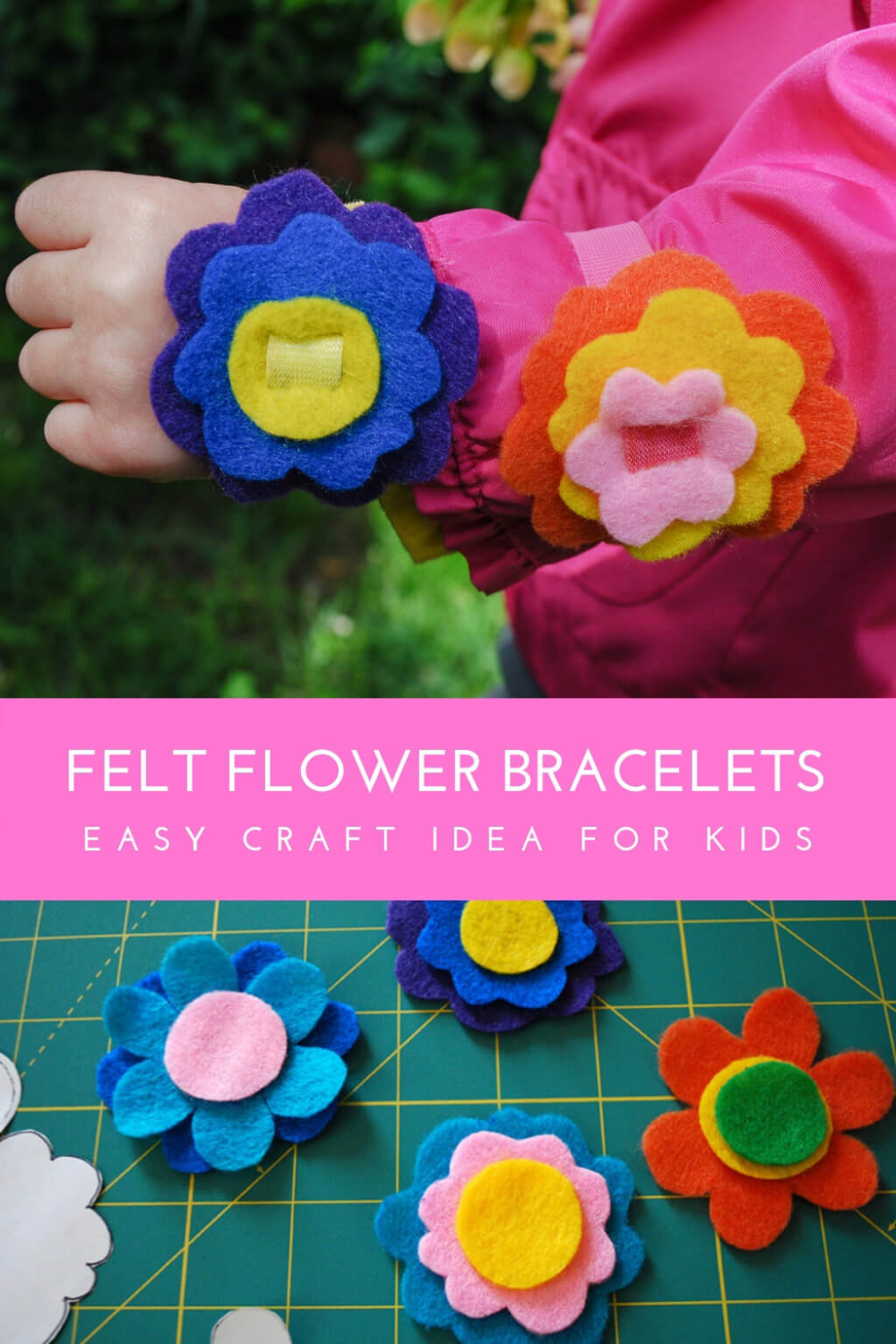 Easy DIY felt flower bracelets kids craft - Merriment Design - Easy DIY felt flower bracelets kids craft - Merriment Design -   23 fabric crafts for kids to make ideas