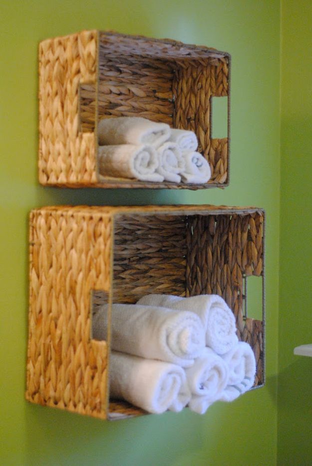 DIY Bathroom Towel Storage in Under 5 Minutes - DIY Bathroom Towel Storage in Under 5 Minutes -   23 home decor for cheap dollar stores ideas