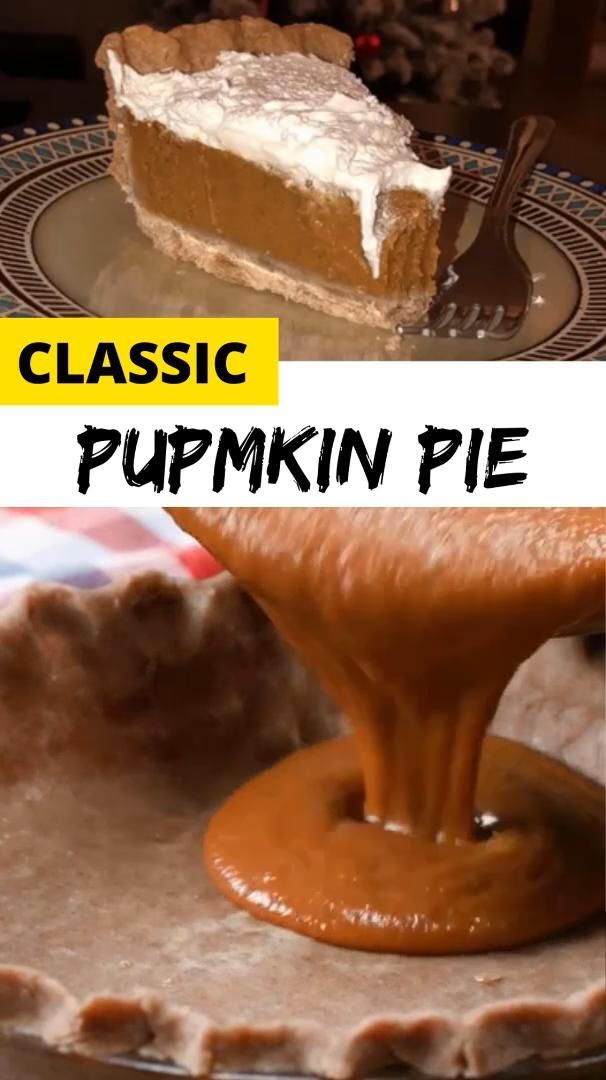 Classic Pumpkin Pie - Classic Pumpkin Pie -   25 pumpkin pie recipe homemade videos ideas