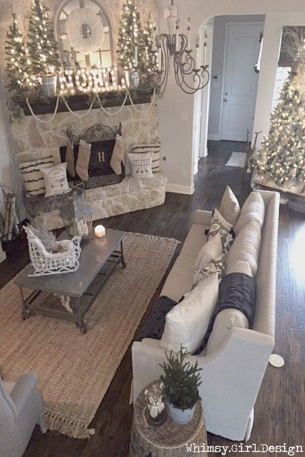 Christmas Room Tour & Blog Hop 2015 - Christmas Room Tour & Blog Hop 2015 -   14 xmas decorations living room diy crafts ideas