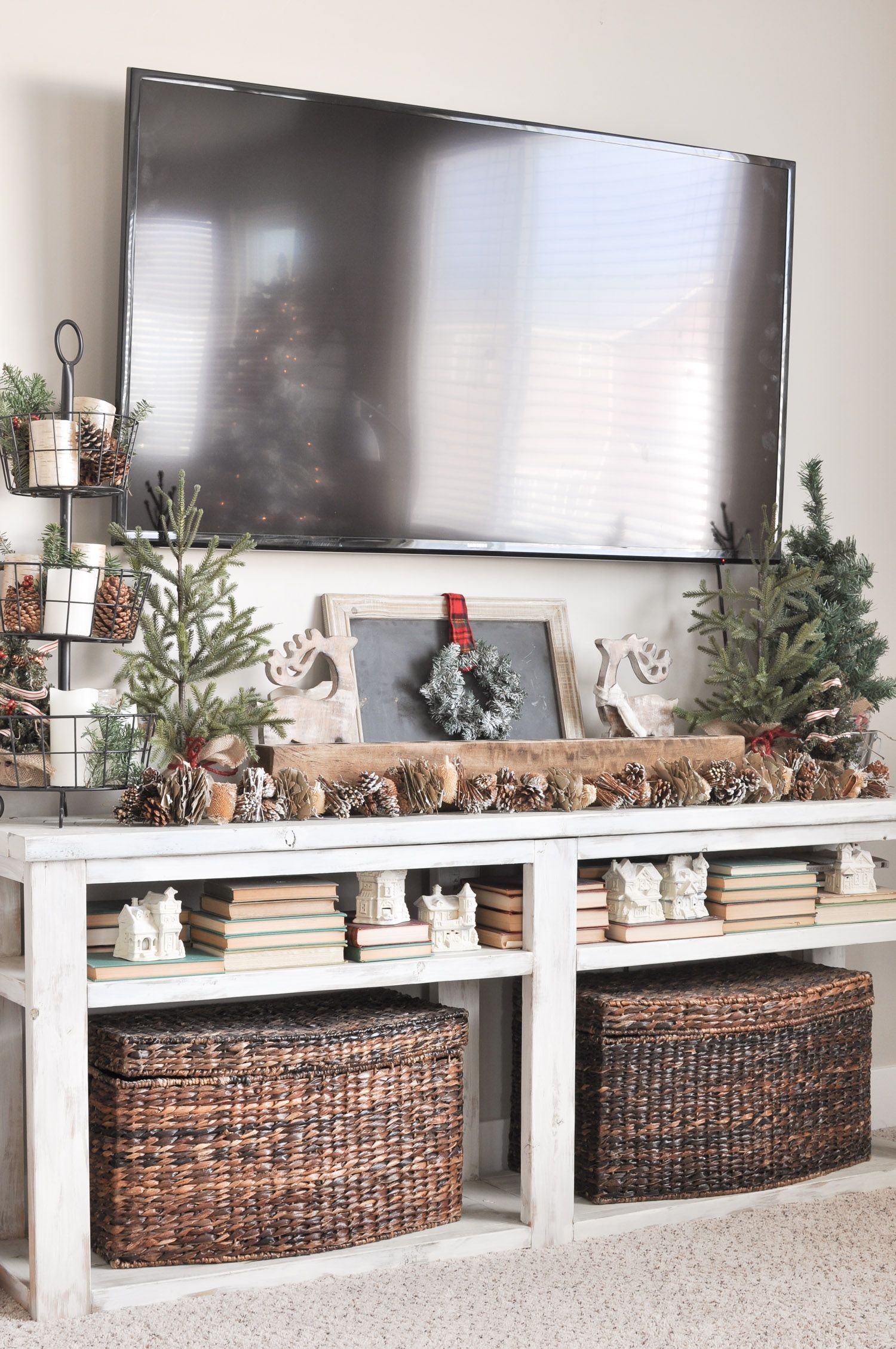 Neutral Christmas Living Room Tour - Cherished Bliss - Neutral Christmas Living Room Tour - Cherished Bliss -   14 xmas decorations living room diy crafts ideas