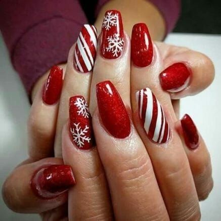 50+ Insanely Cute Christmas Nails That You Need To Try This Year - 50+ Insanely Cute Christmas Nails That You Need To Try This Year -   14 xmas nails christmas candy canes ideas