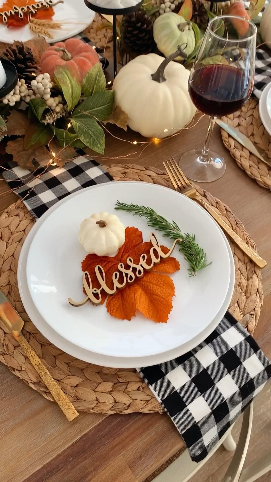 Thanksgiving Tablescape Place Settings - Thanksgiving Tablescape Place Settings -   thanksgiving decorations table