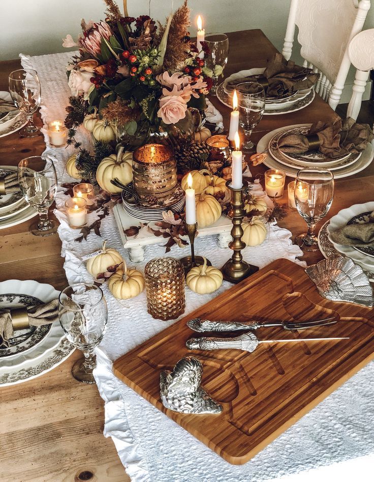 15 thanksgiving decorations table ideas