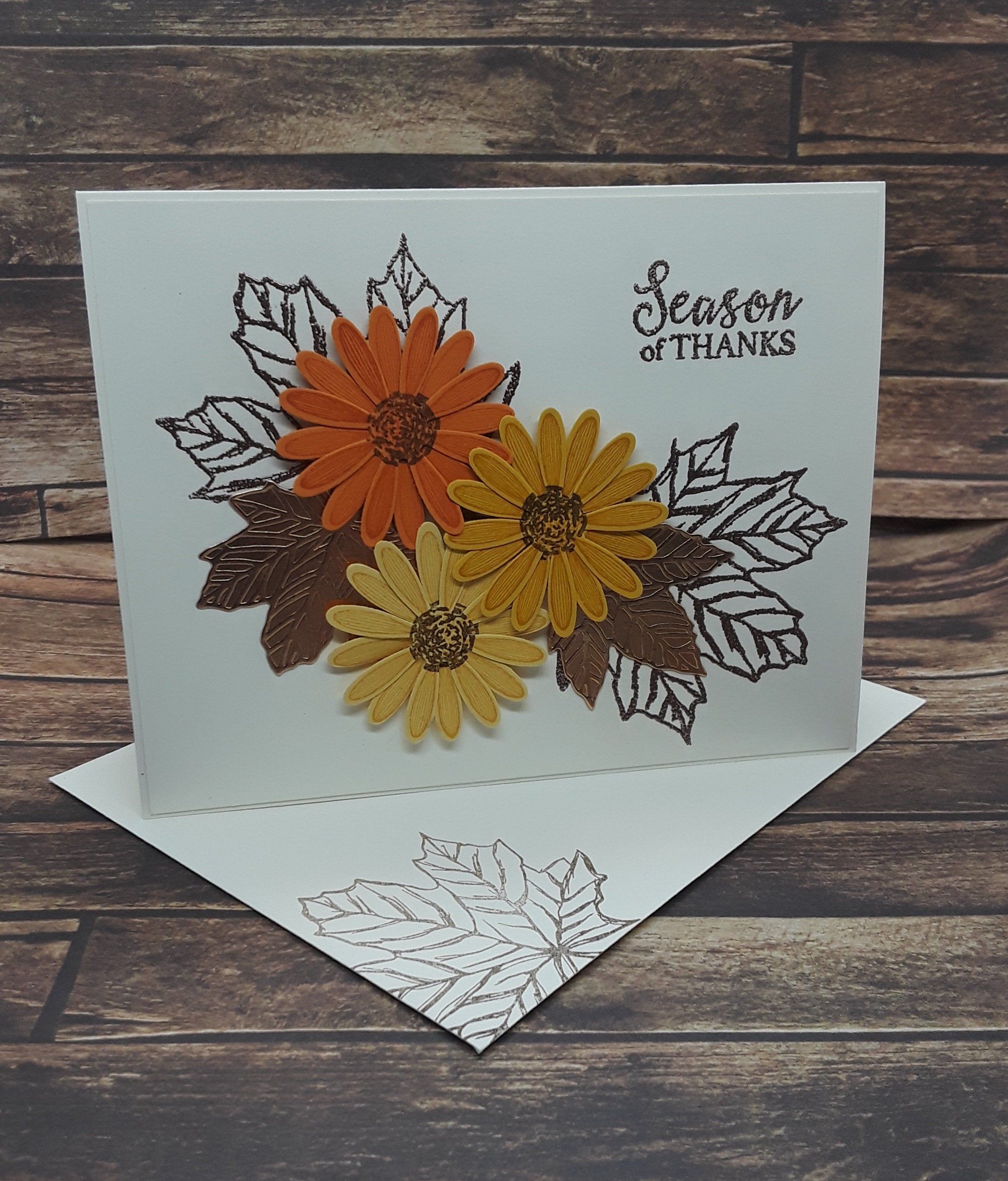 Season of Thanks Stampin' Up! Fall Thanksgiving Day Holiday Greeting Card Handmade Handstamped - Season of Thanks Stampin' Up! Fall Thanksgiving Day Holiday Greeting Card Handmade Handstamped -   16 diy thanksgiving cards handmade ideas