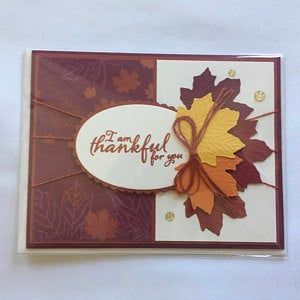Stampin Up Thinking of You Card -Handmade Encouragement Card - Hand Stamped Card with Tree - Blank Any Occasion Card - Just Because Card - Stampin Up Thinking of You Card -Handmade Encouragement Card - Hand Stamped Card with Tree - Blank Any Occasion Card - Just Because Card -   16 diy thanksgiving cards handmade ideas