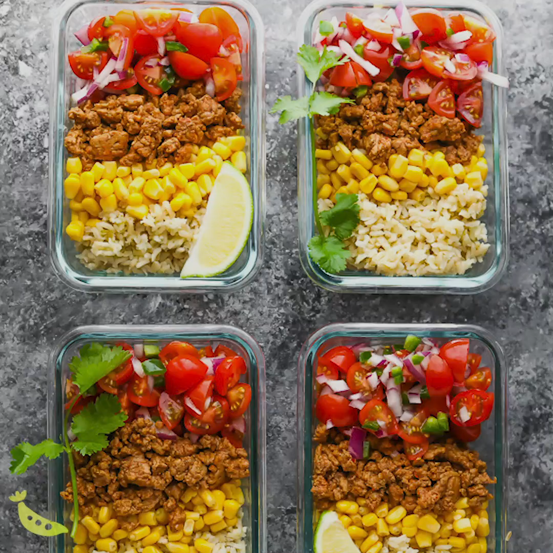 Turkey Taco Meal Prep Bowls - Turkey Taco Meal Prep Bowls -   meal prep recipes for beginners simple