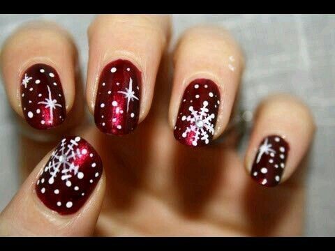 Christmas snow flake s nails ******* on We Heart It - Christmas snow flake s nails ******* on We Heart It -   16 xmas nails christmas snow flake ideas
