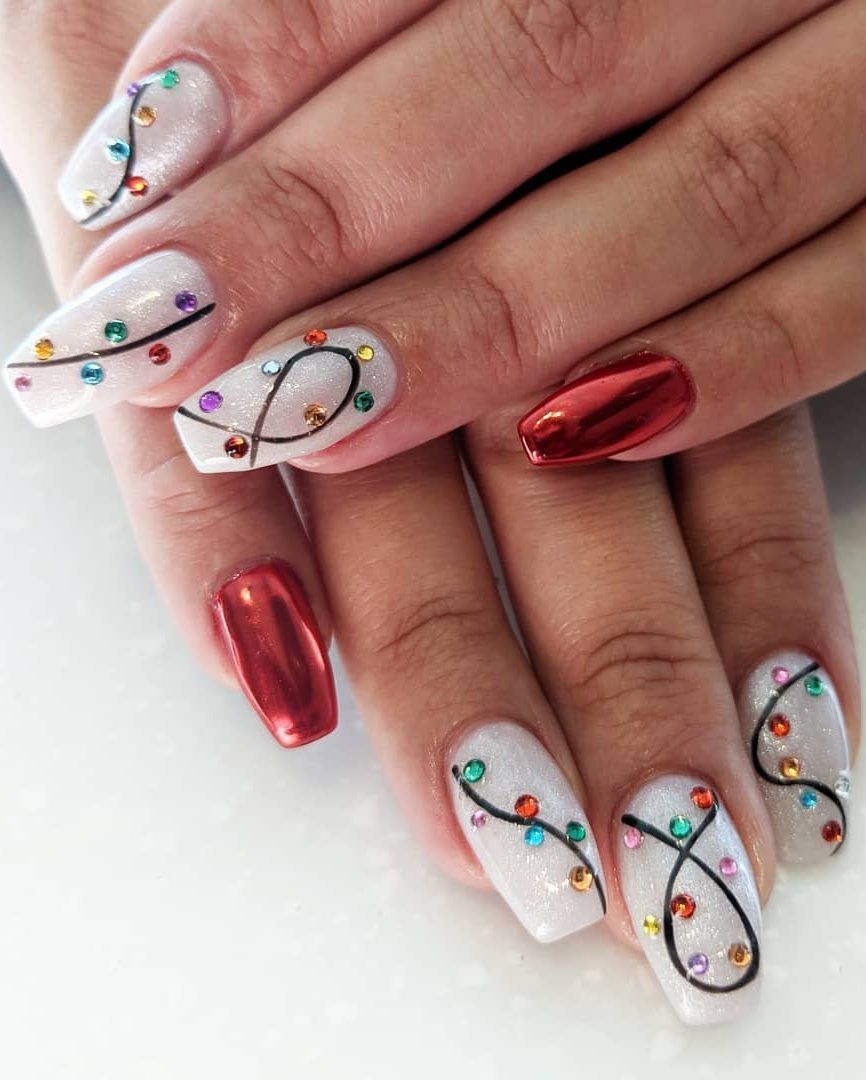 20+ Best Christmas Nail Designs We Have Compiled For You! - Page 19 of 27 - newyearlights. com - 20+ Best Christmas Nail Designs We Have Compiled For You! - Page 19 of 27 - newyearlights. com -   16 xmas nails designs simple christmas ideas