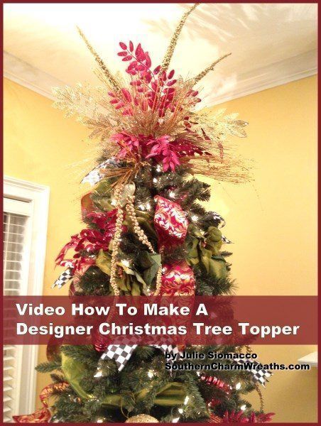How to Make a Christmas Tree Topper - How to Make a Christmas Tree Topper -   17 diy tree topper fun ideas