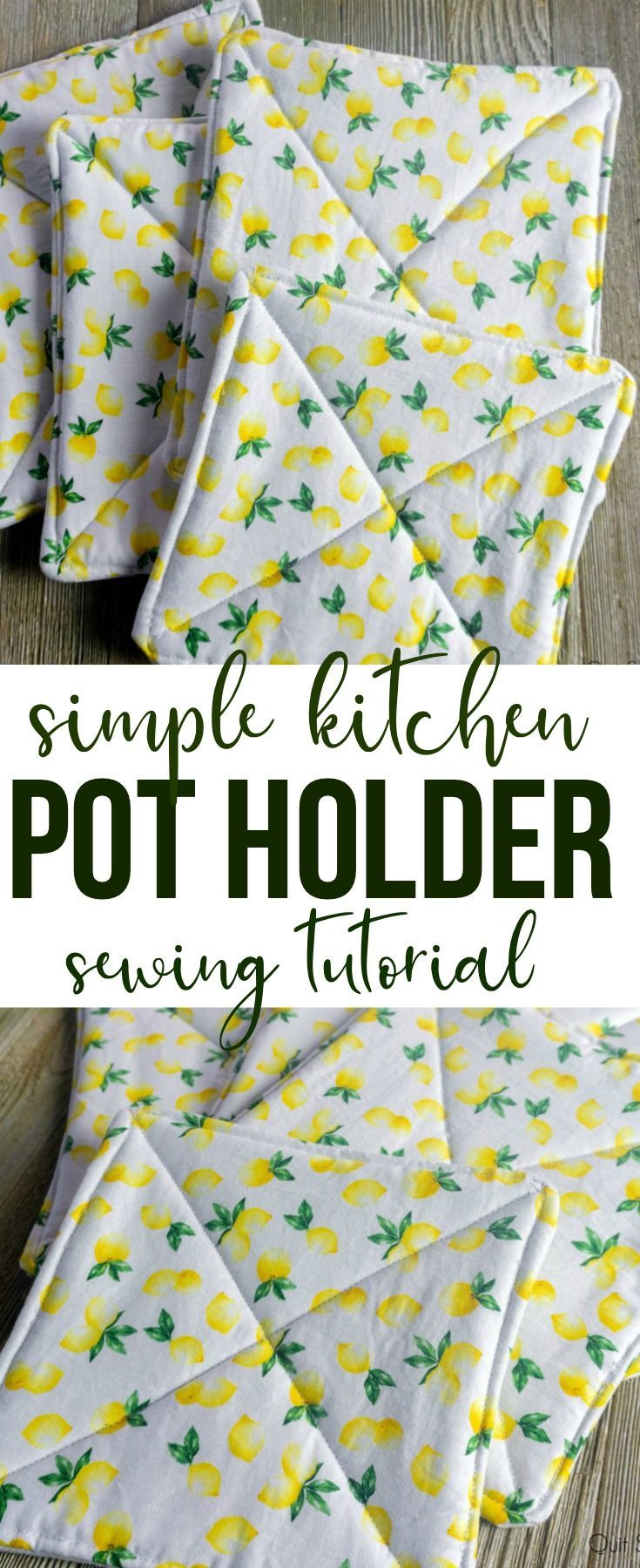 Simple Pot Holder Sewing Tutorial - Simple Pot Holder Sewing Tutorial -   17 fabric crafts to sell gift ideas
