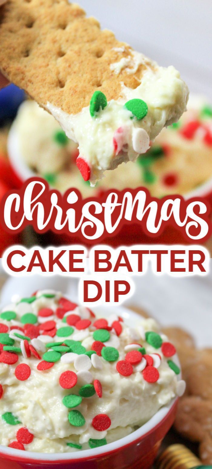 Simple Christmas Cake Batter Dip - Simple Christmas Cake Batter Dip -   17 xmas food desserts simple ideas