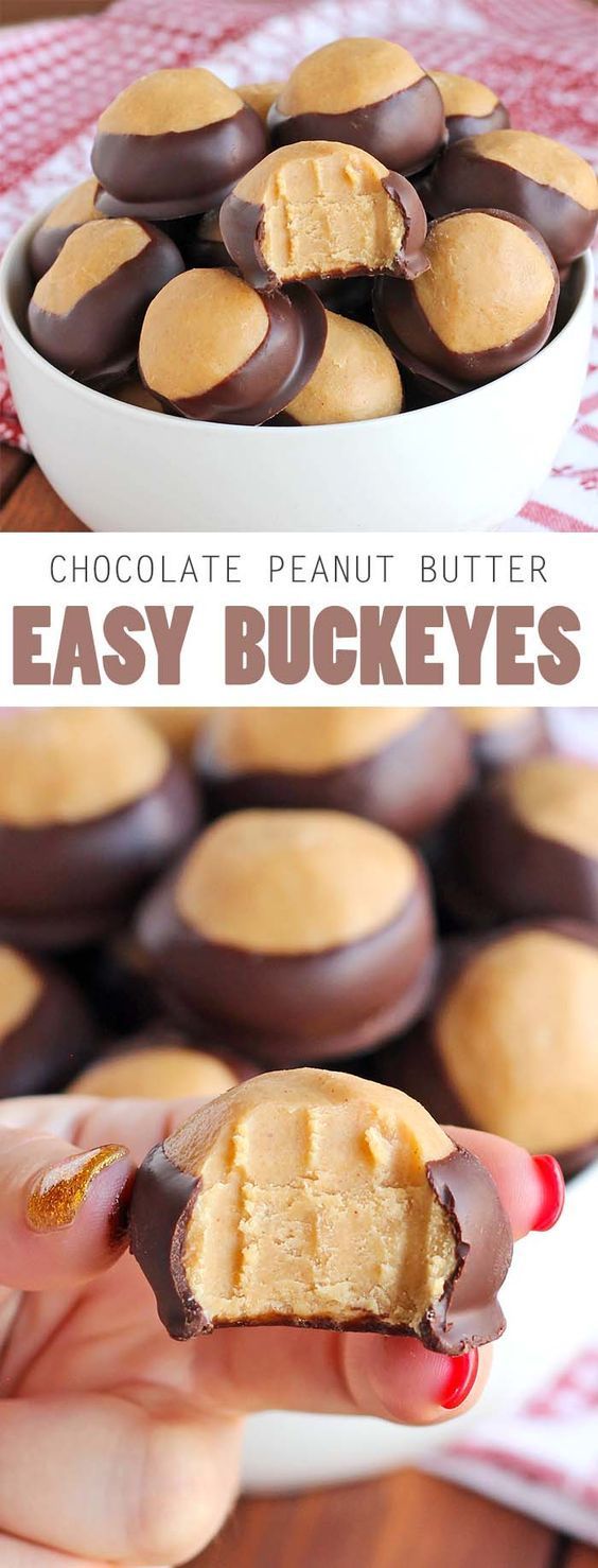 Easy Buckeyes - Cakescottage - Easy Buckeyes - Cakescottage -   18 buckeyes recipe easy best ideas