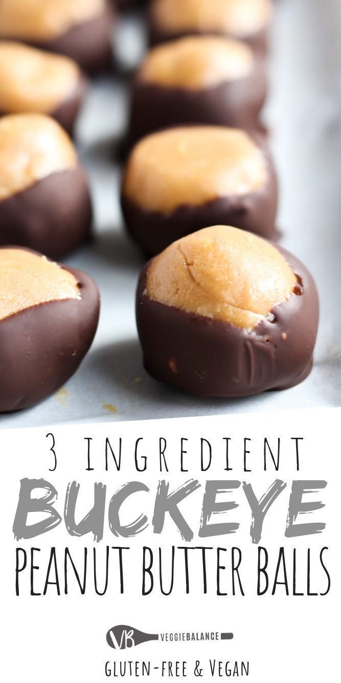 Healthy Buckeye Balls Recipe (Made with 3-Ingredients) Recipe - Healthy Buckeye Balls Recipe (Made with 3-Ingredients) Recipe -   18 buckeyes recipe easy best ideas