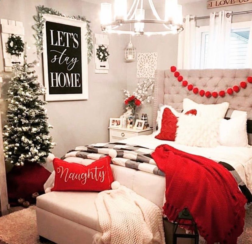 18 christmas decor for bedroom cozy ideas