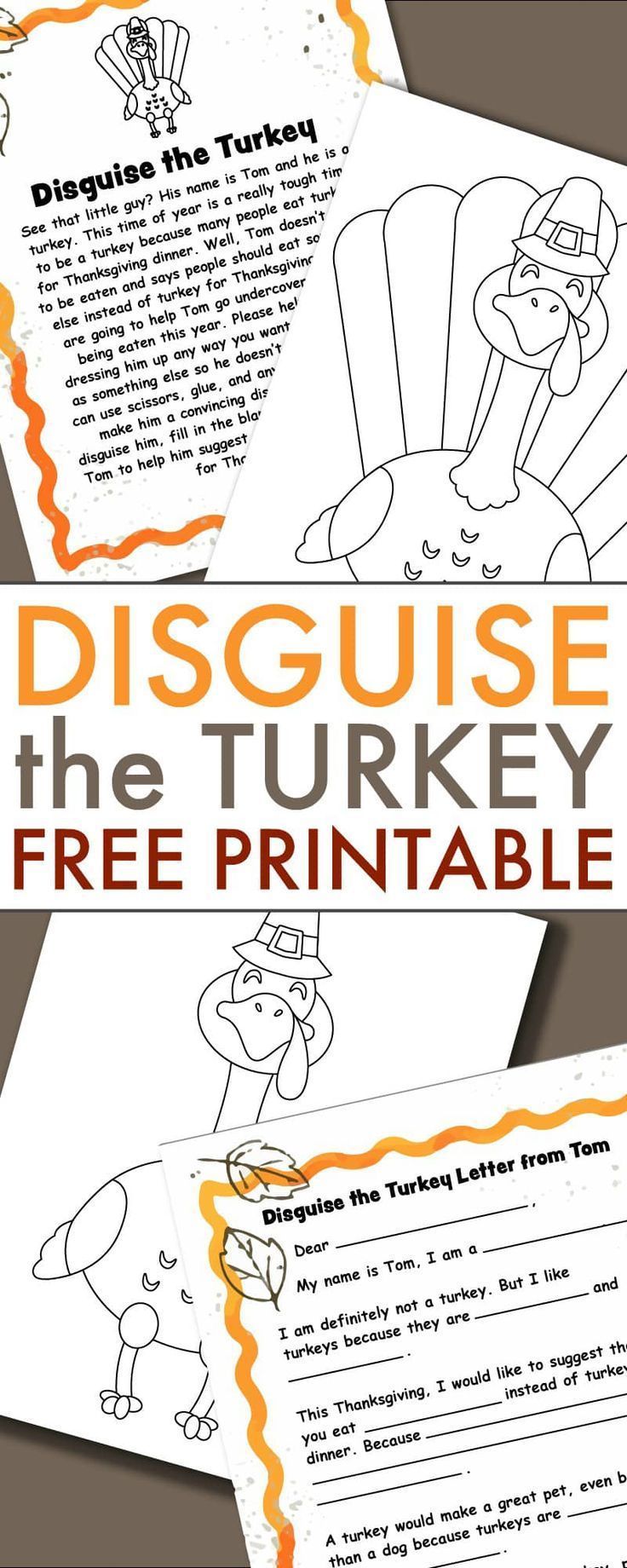 A Turkey in Disguise Project Free Printable Template - A Turkey in Disguise Project Free Printable Template -   disguise a turkey project printable template