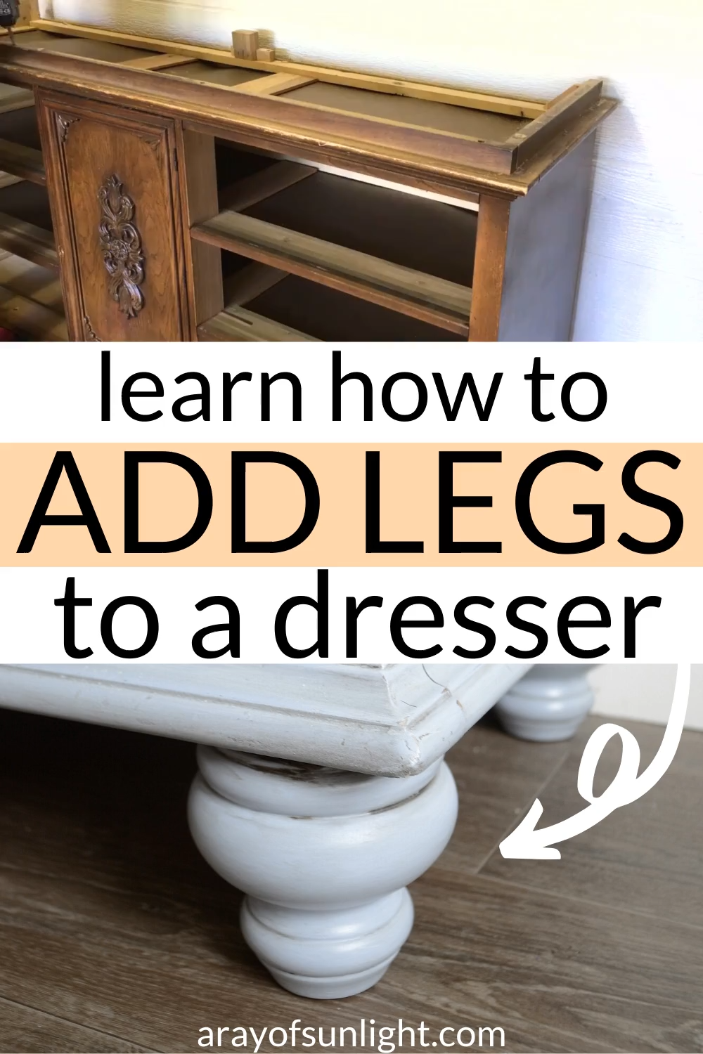 The Best Way to Add Legs to a Dresser - The Best Way to Add Legs to a Dresser -   18 diy projects for the home furniture ideas