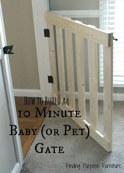 How to Build a 10 Minute Baby/Pet Gate - How to Build a 10 Minute Baby/Pet Gate -   18 diy projects for the home furniture ideas