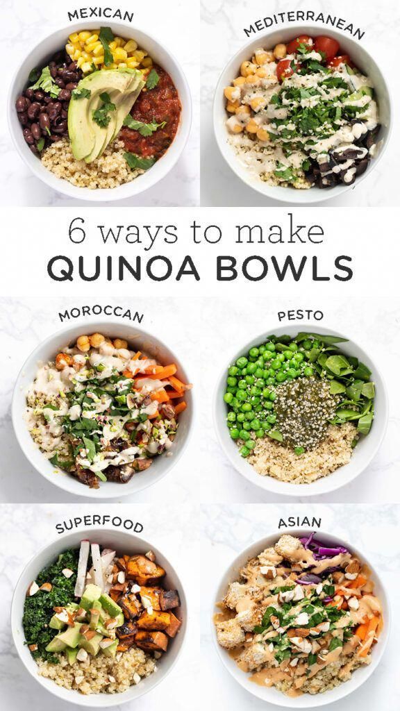 Healthy Quinoa Bowls: 6 Delicious Ways - Simply Quinoa - Healthy Quinoa Bowls: 6 Delicious Ways - Simply Quinoa -   18 meal prep recipes vegetarian lunch ideas