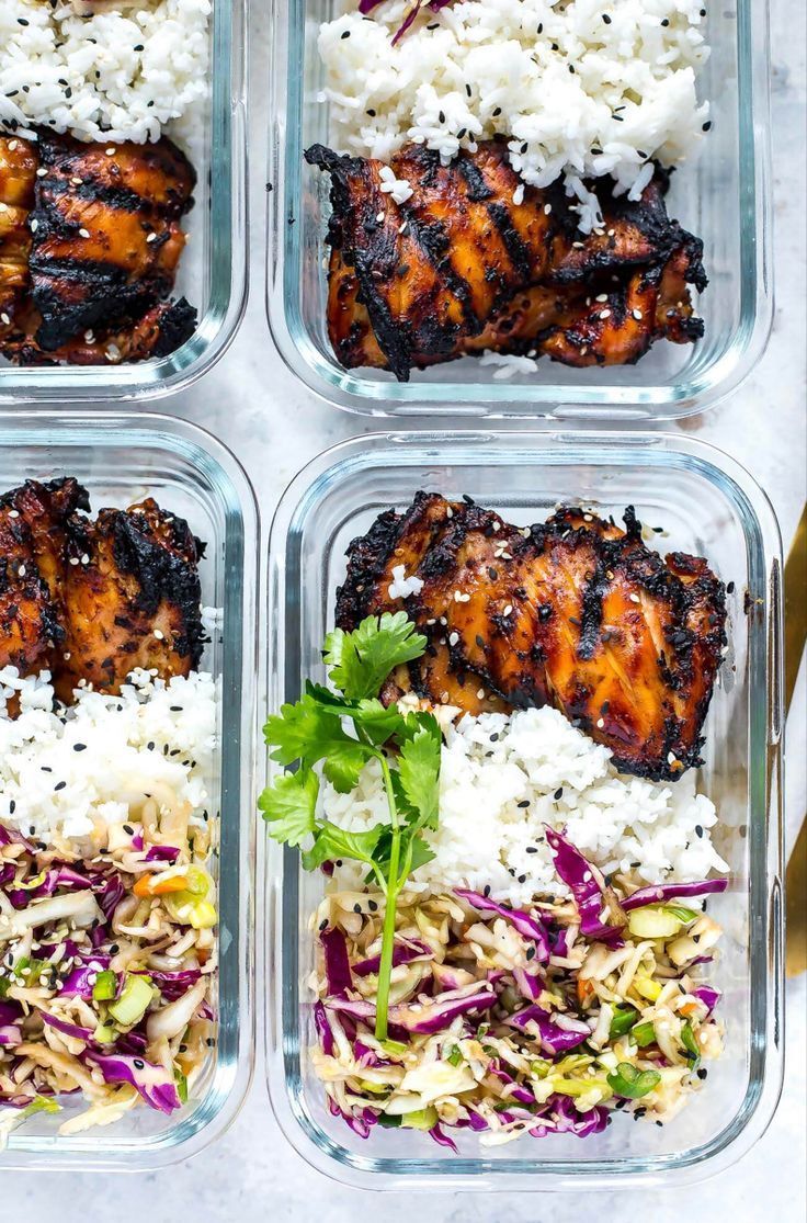 Korean Chicken Meal Prep Bowls - The Girl on Bloor - Korean Chicken Meal Prep Bowls - The Girl on Bloor -   18 meal prep recipes vegetarian lunch ideas