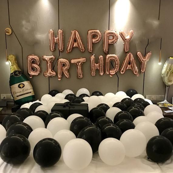 Rose Gold Happy Birthday decoration with Champagne balloon set | 21st Birthday Party Ideas Themes and Decor | Birthday Party Supplies - Rose Gold Happy Birthday decoration with Champagne balloon set | 21st Birthday Party Ideas Themes and Decor | Birthday Party Supplies -   18 room decor for birthday ideas