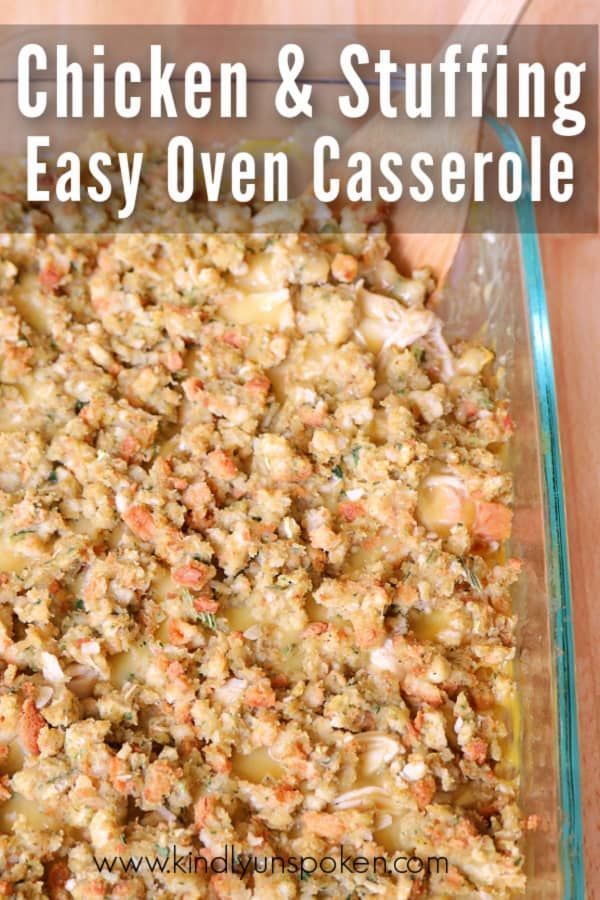Easy Chicken and Stuffing Casserole - Easy Chicken and Stuffing Casserole -   18 stuffing recipes easy ovens ideas