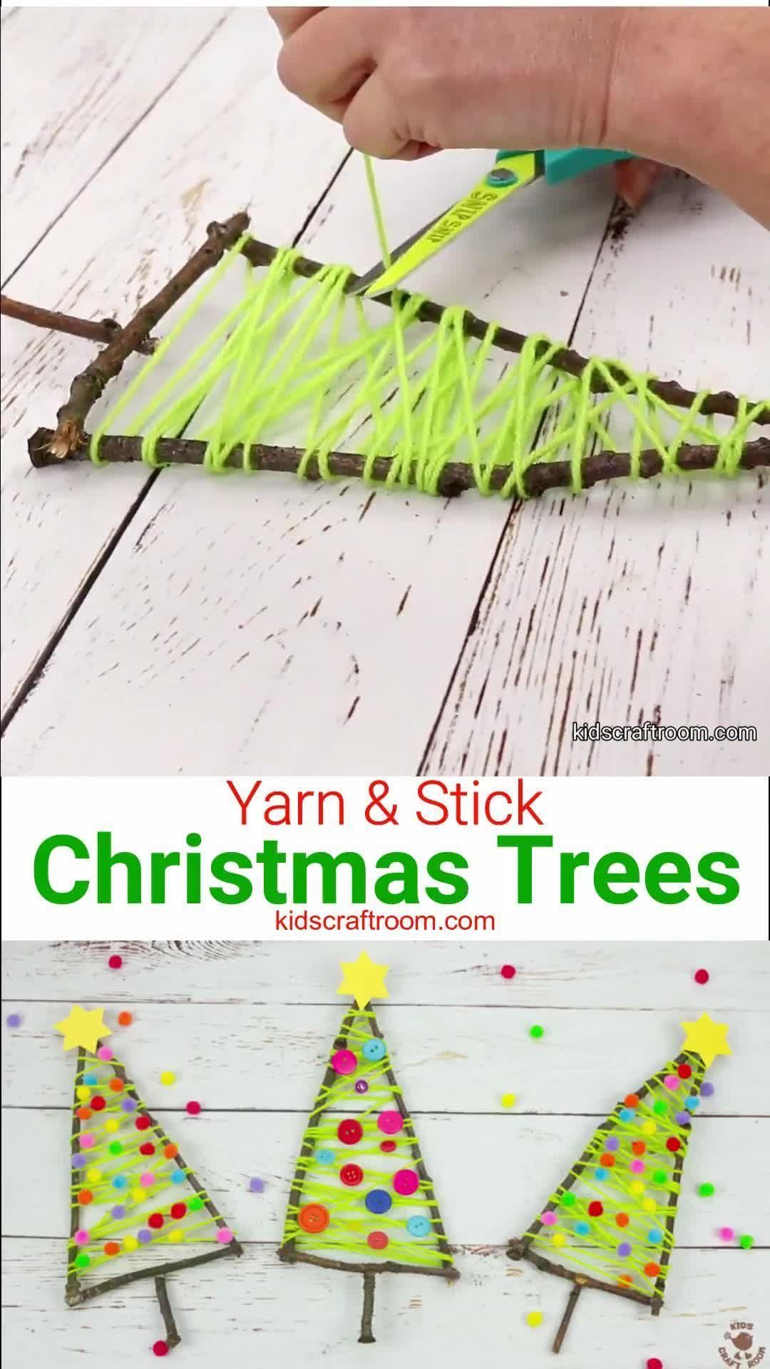 Stick Christmas Tree Craft - Stick Christmas Tree Craft -   18 xmas crafts to make for kids ideas