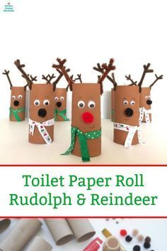 Silly Toilet Paper Roll Reindeer Craft for Kids to Make - Silly Toilet Paper Roll Reindeer Craft for Kids to Make -   18 xmas crafts to make for kids ideas