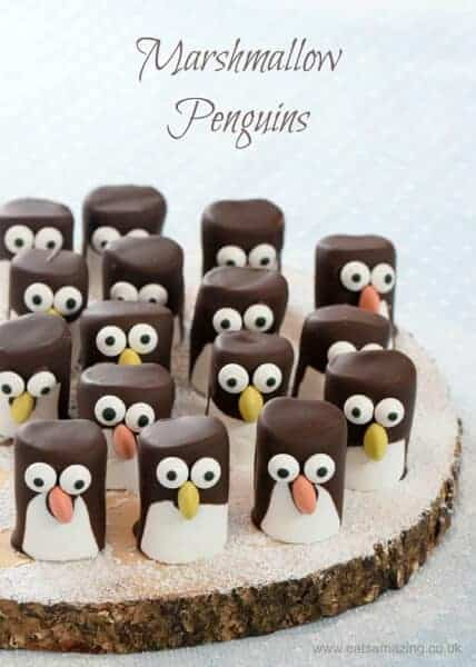 Marshmallow Penguins - Fun Food Tutorial - Marshmallow Penguins - Fun Food Tutorial -   18 xmas food for kids ideas