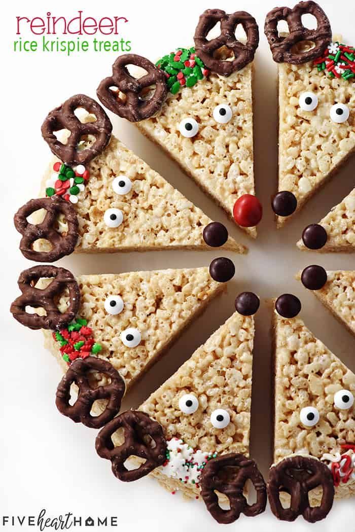 Reindeer Rice Krispie Treats - Reindeer Rice Krispie Treats -   18 xmas food for kids ideas