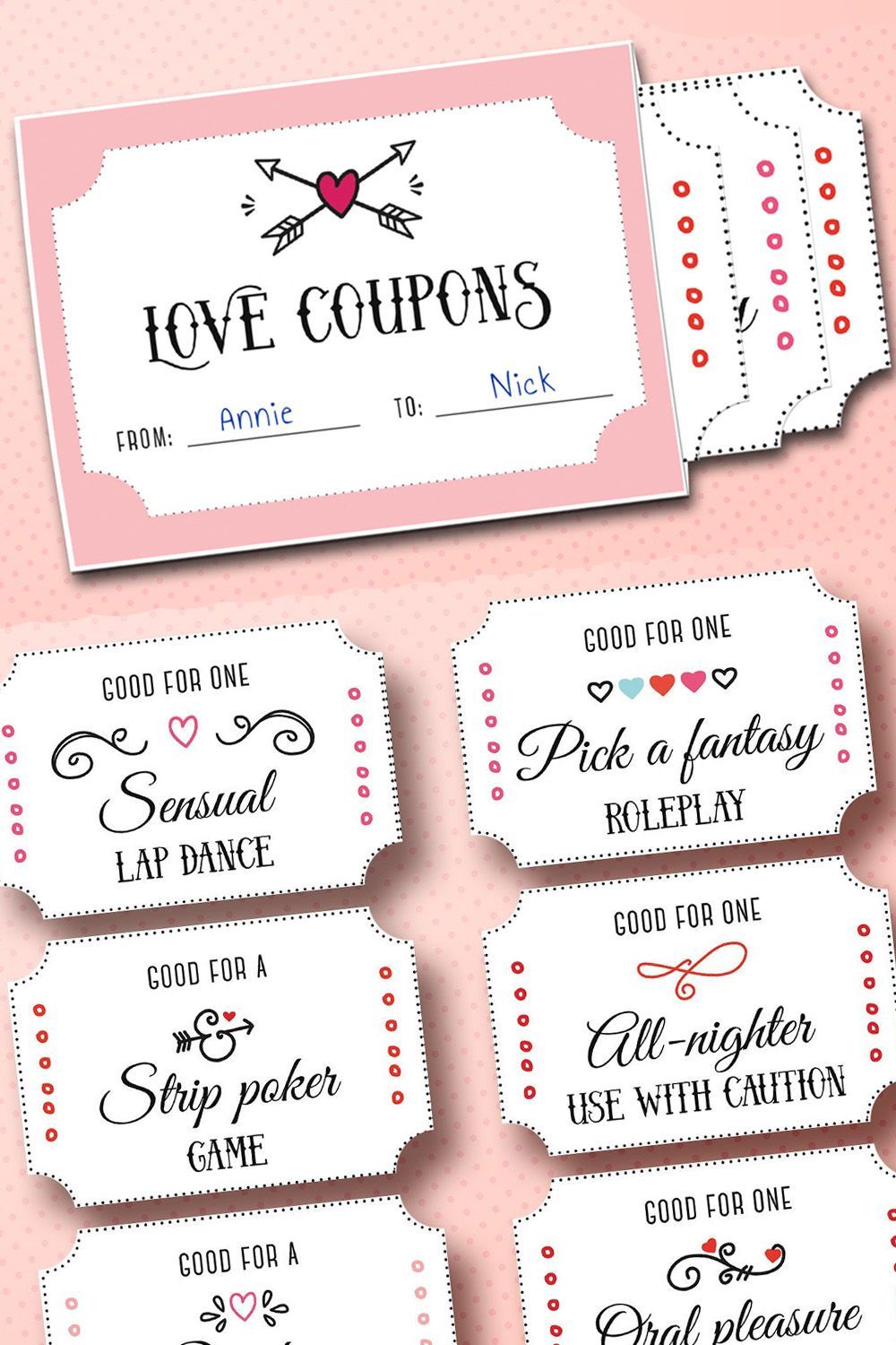 Love Coupons Valentine Gift for Boyfriend Husband - Love Coupons Valentine Gift for Boyfriend Husband -   18 xmas gifts for boyfriend diy ideas