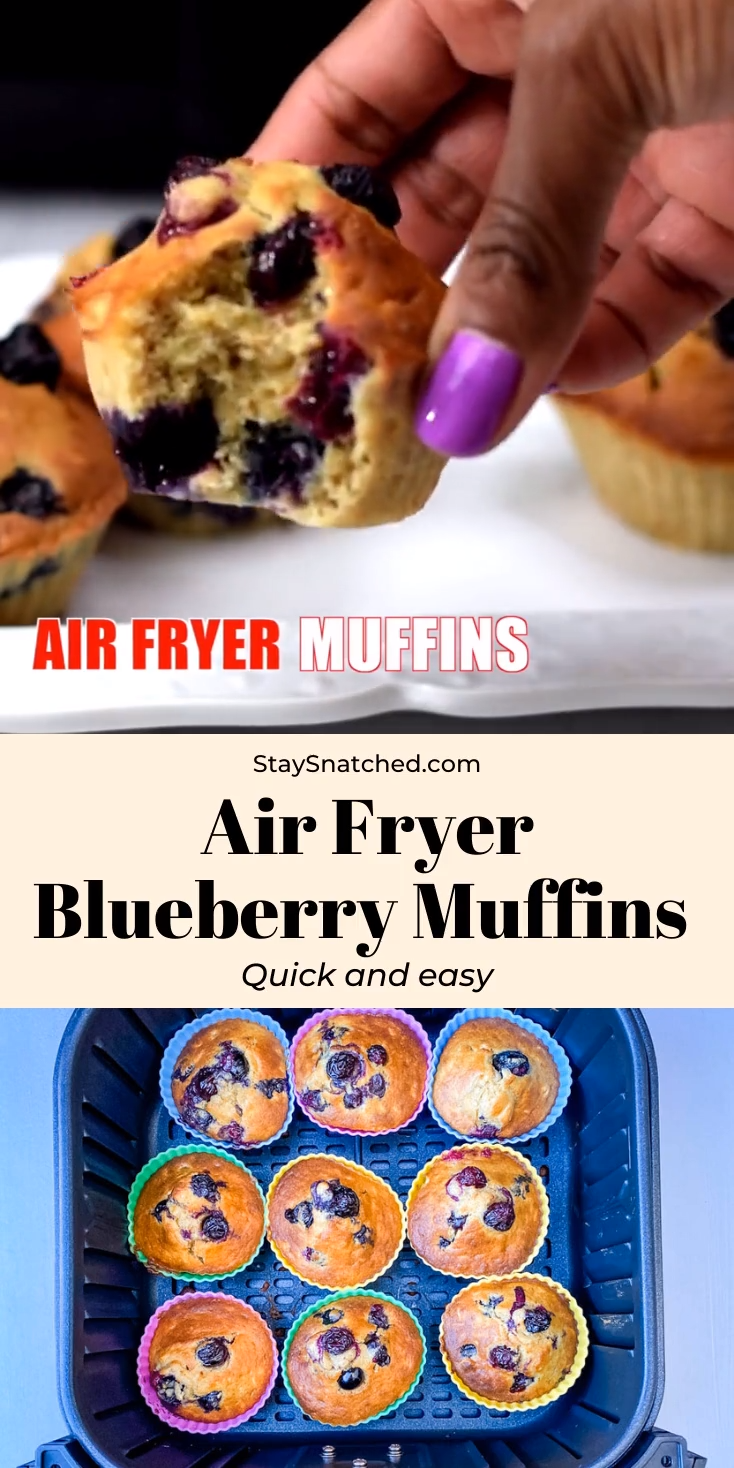 Air Fryer Blueberry Muffins - Air Fryer Blueberry Muffins -