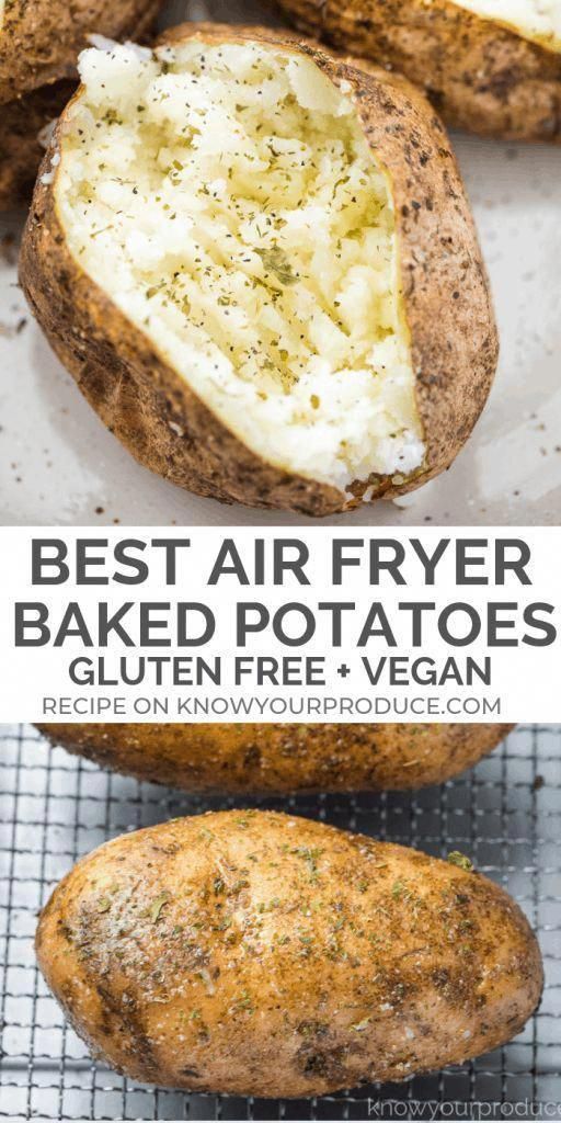Air Fryer Baked Potatoes - Air Fryer Baked Potatoes -   19 air fryer recipes healthy breakfast ideas