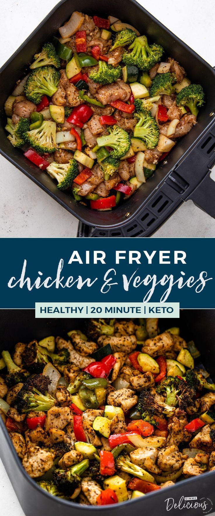 Healthy Air Fryer Chicken and Veggies - Healthy Air Fryer Chicken and Veggies -   19 air fryer recipes healthy breakfast ideas